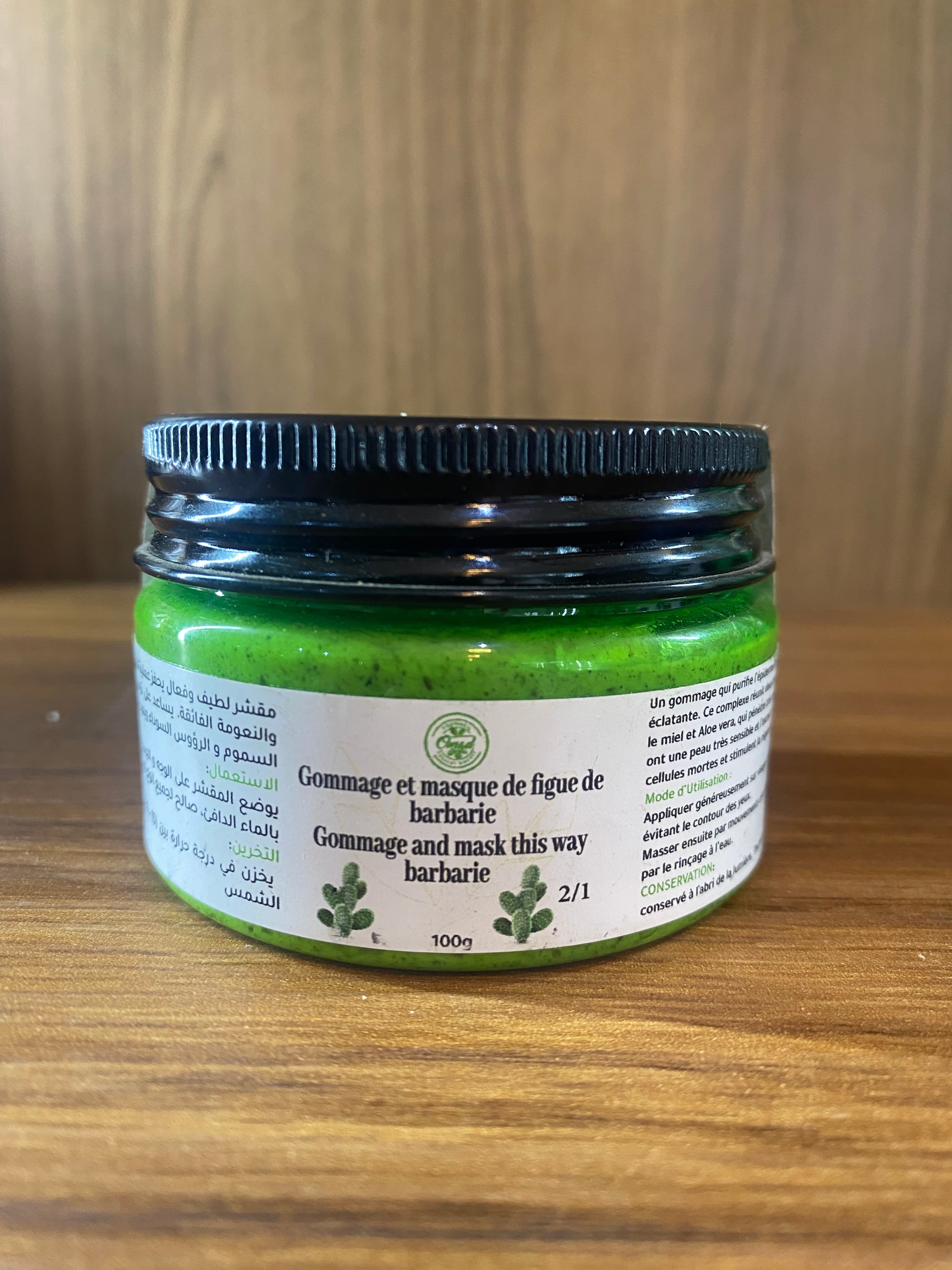 Gommage et masque figues de barbarie