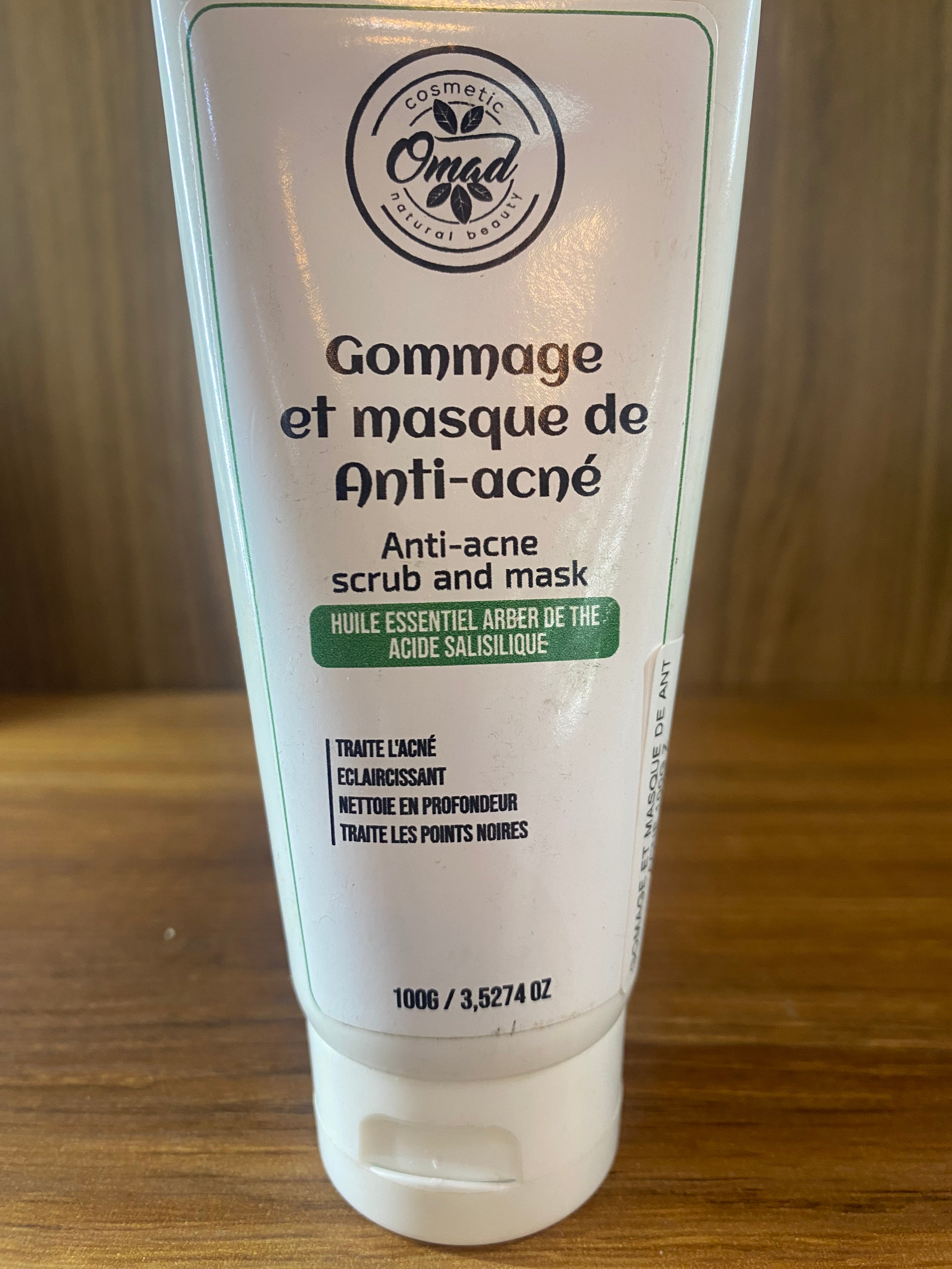 Gommage et masque anti acné